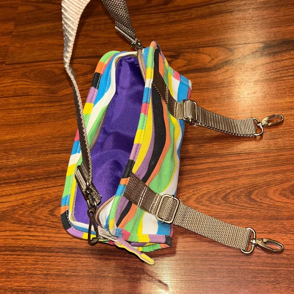 VTG Po Campo Bike Handlebar Clutch Vibrant Multicolor Wave Bag  HTF